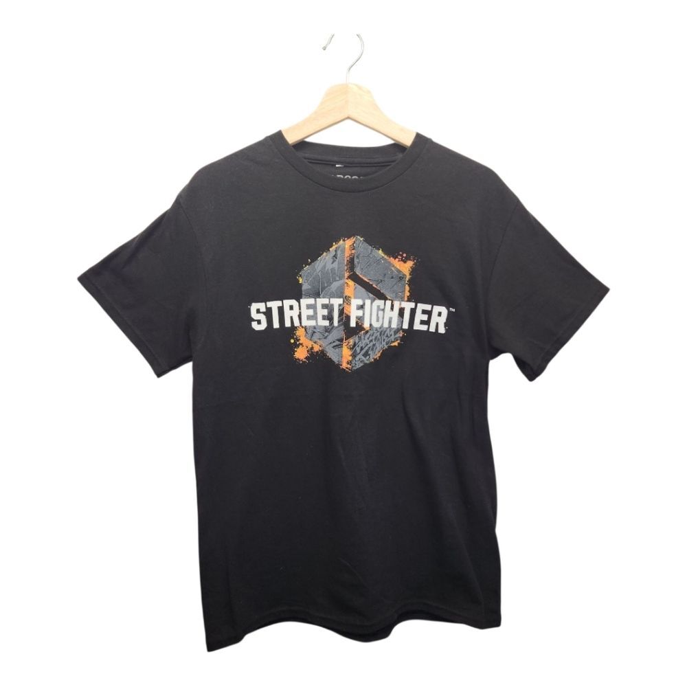 Street Fighter 6 Grafitti Logo Men's T Shirt Capcom Playstation Video Game MED